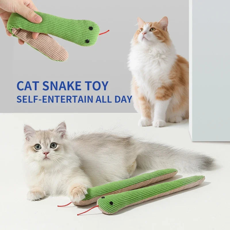 Interactive Plush Snake Toy For Dogs And Cats Indoor Play