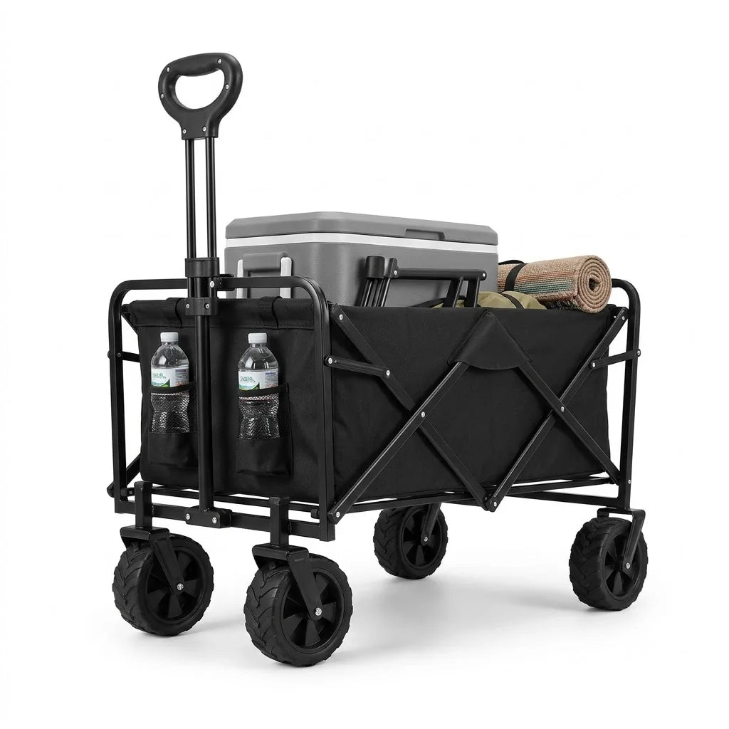 OASONEER Heavy Duty Folding Utility Wagon Cart All Terrain Wheels