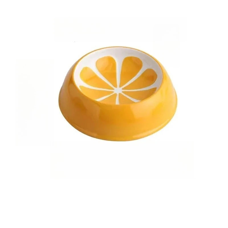 Watermelon Strawberry Ceramic Slow Feeder Bowl For Cats