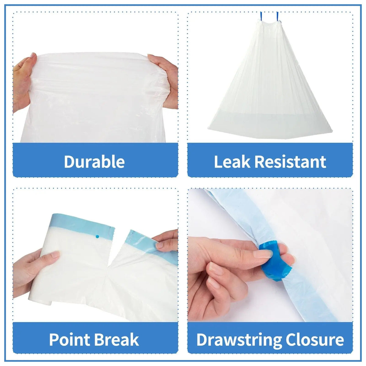 DOEL Self Cleaning Cat Litter Box Liners Drawstring Design