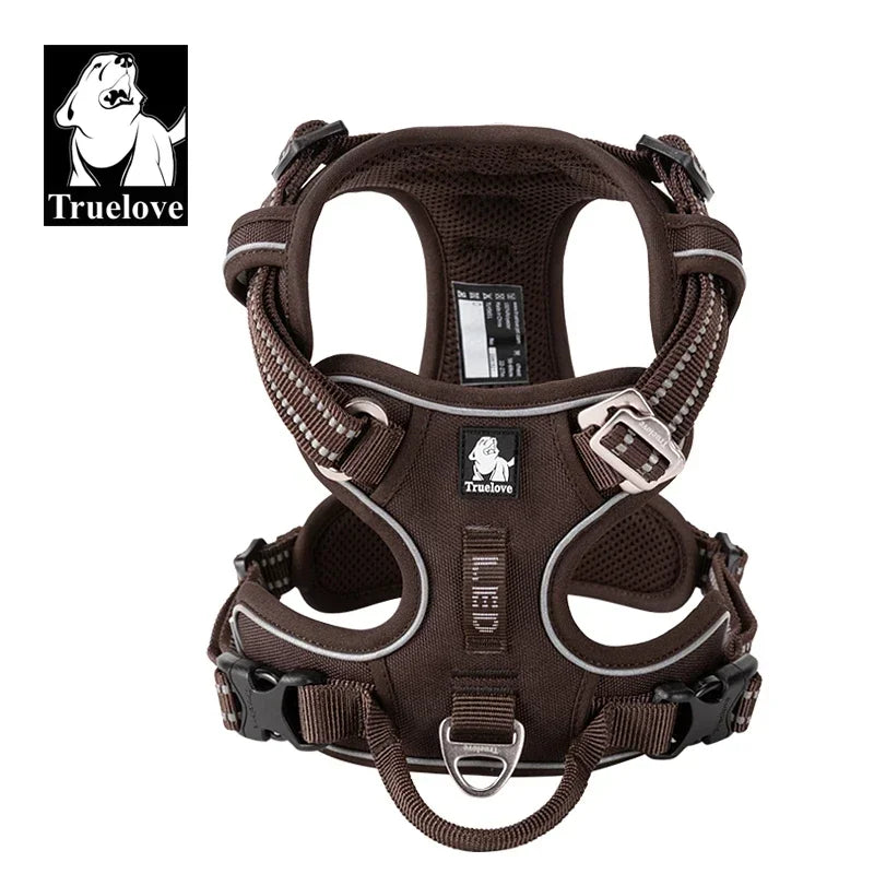 TrueLove Reflective Nylon Dog Harness With Quick Release Buckle