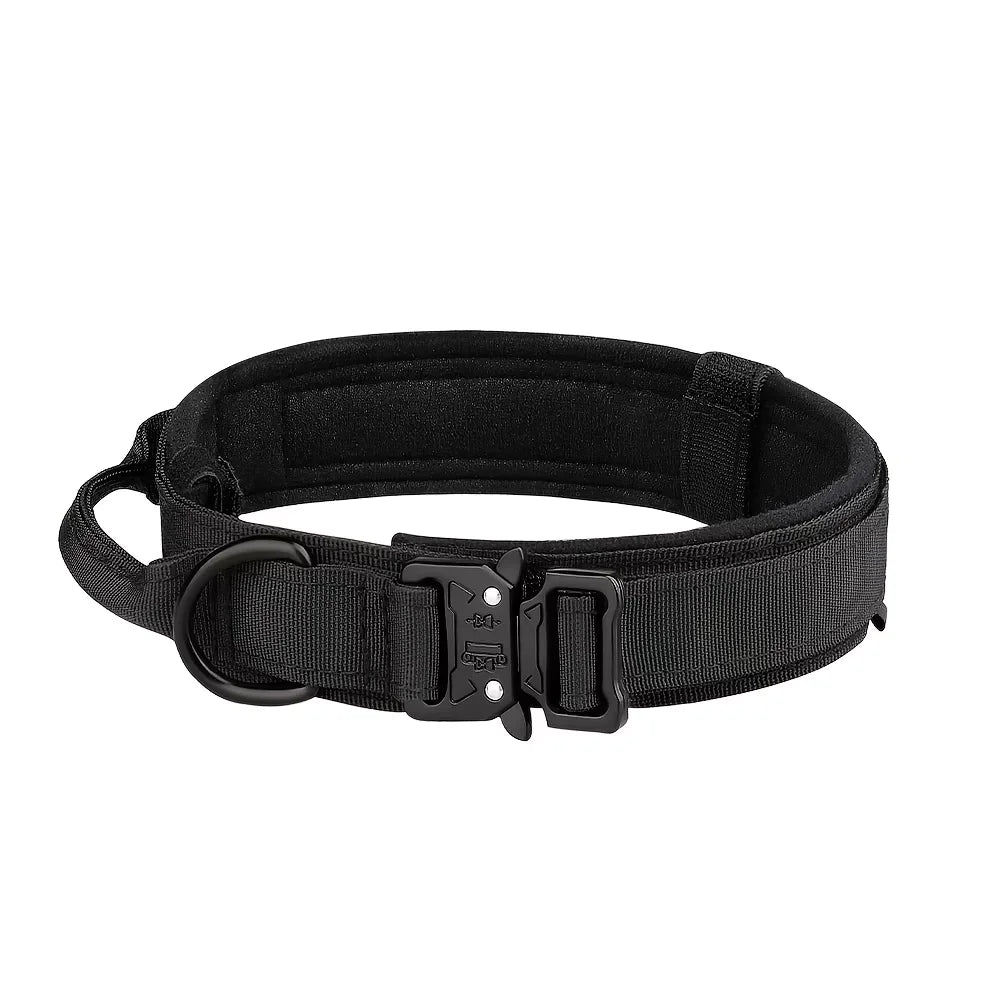 Adjustable Nylon Tactical Dog Collar And Leash Set