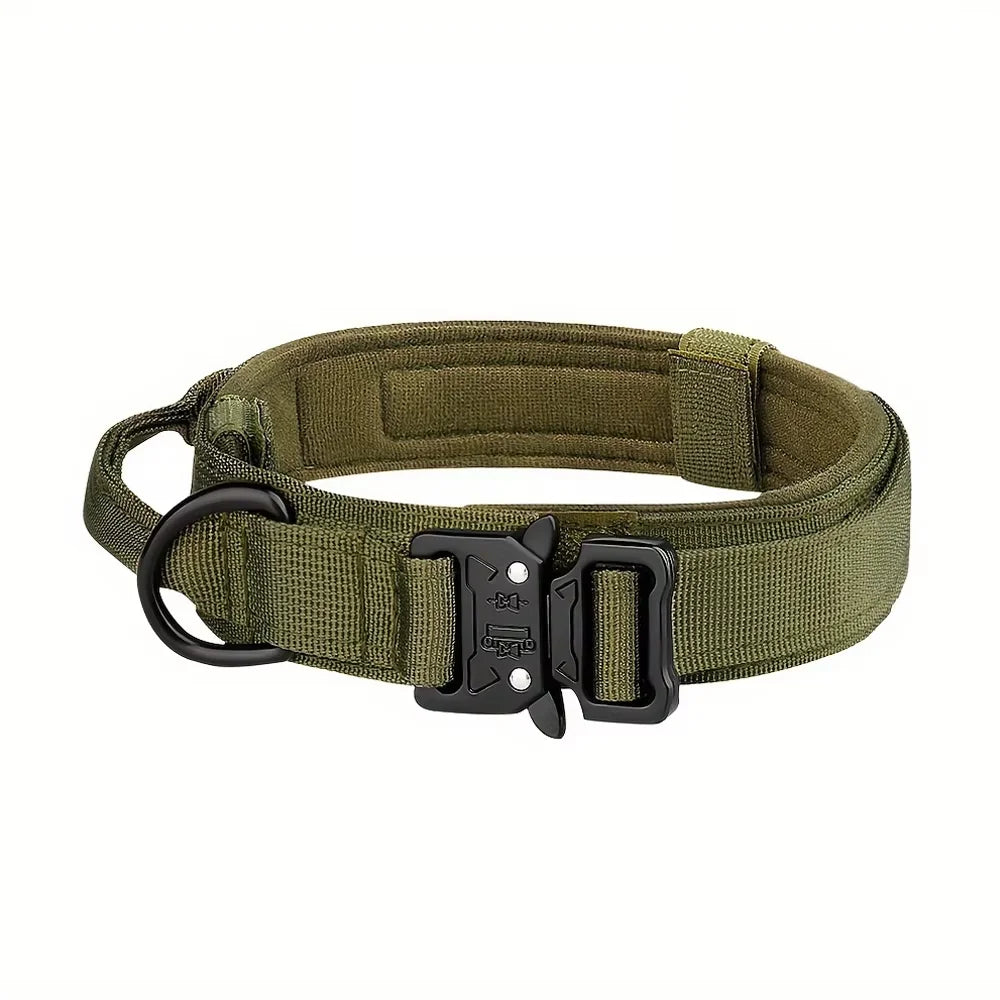 Adjustable Nylon Tactical Dog Collar And Leash Set
