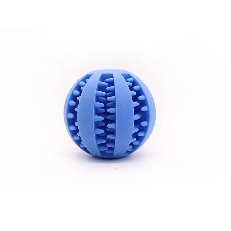 Interactive Rubber Dog Teething Puzzle Ball With Treat Dispenser