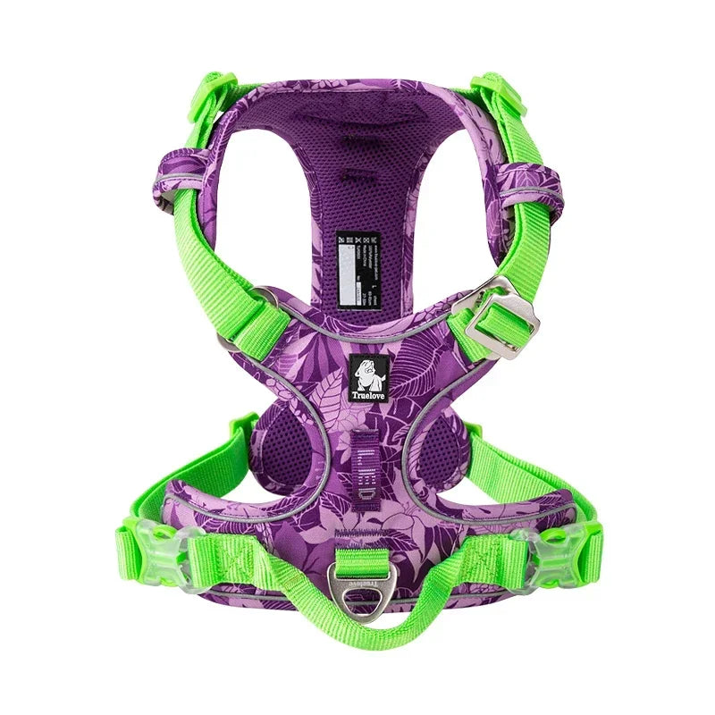 TrueLove Reflective Nylon Dog Harness With Quick Release Buckle