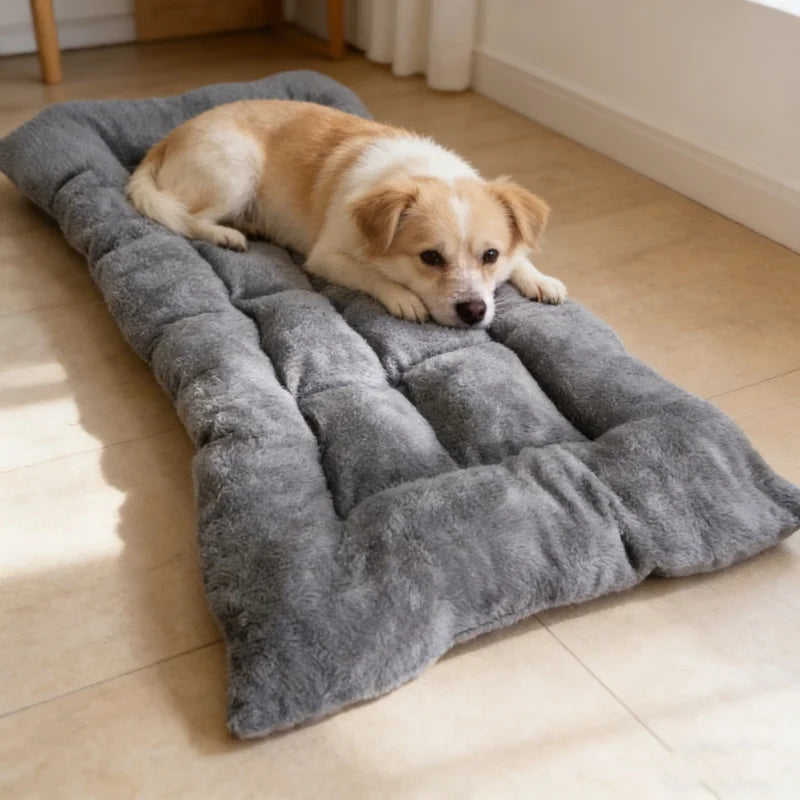 Soft Fleece Dog Bed Mat For Crates And Comfortable Rest