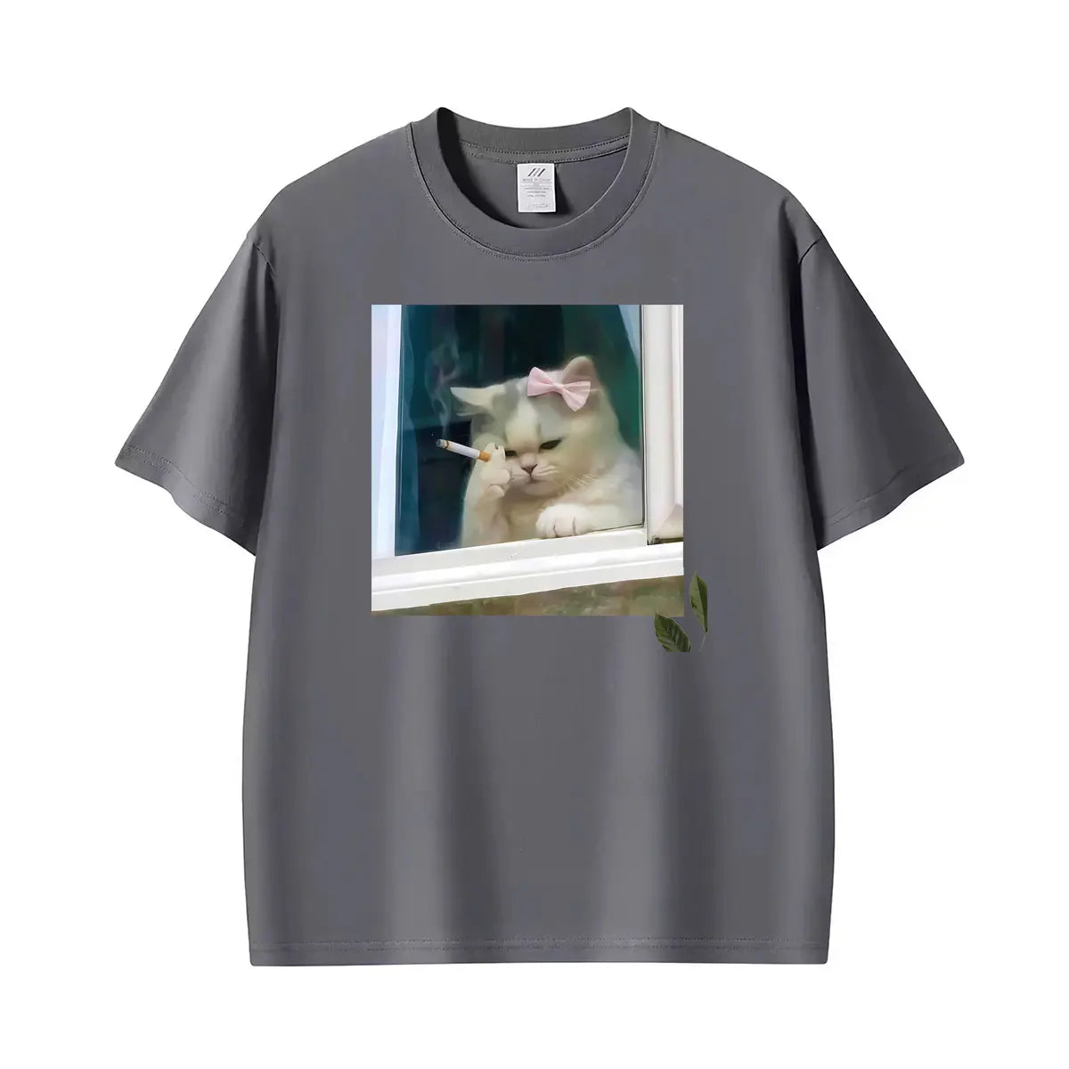 Funny Stressed Persian Cat Meme T Shirt With Coquette Humor