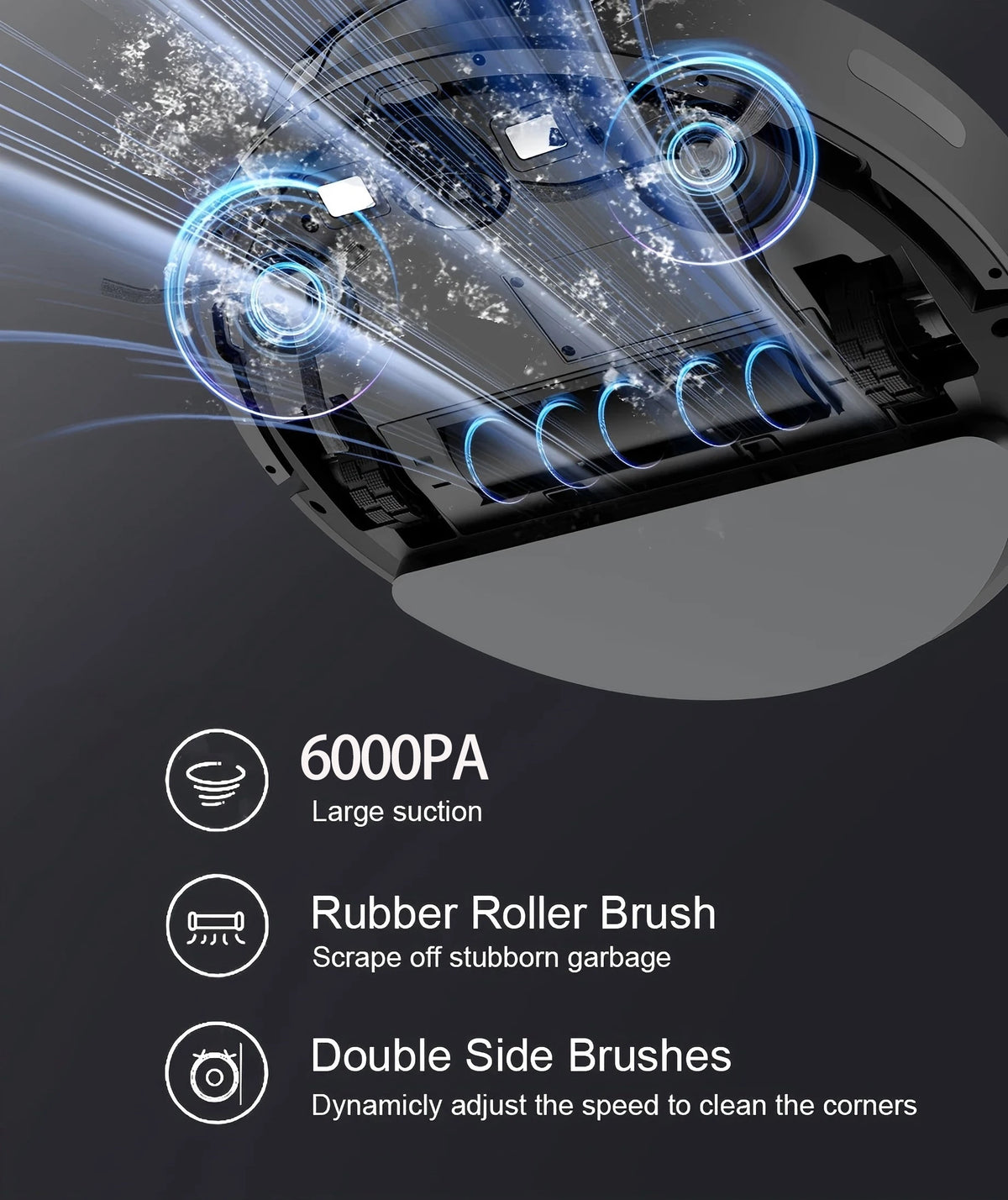 Boaimore Smart Robot Vacuum Cleaner And Mop Self Charging