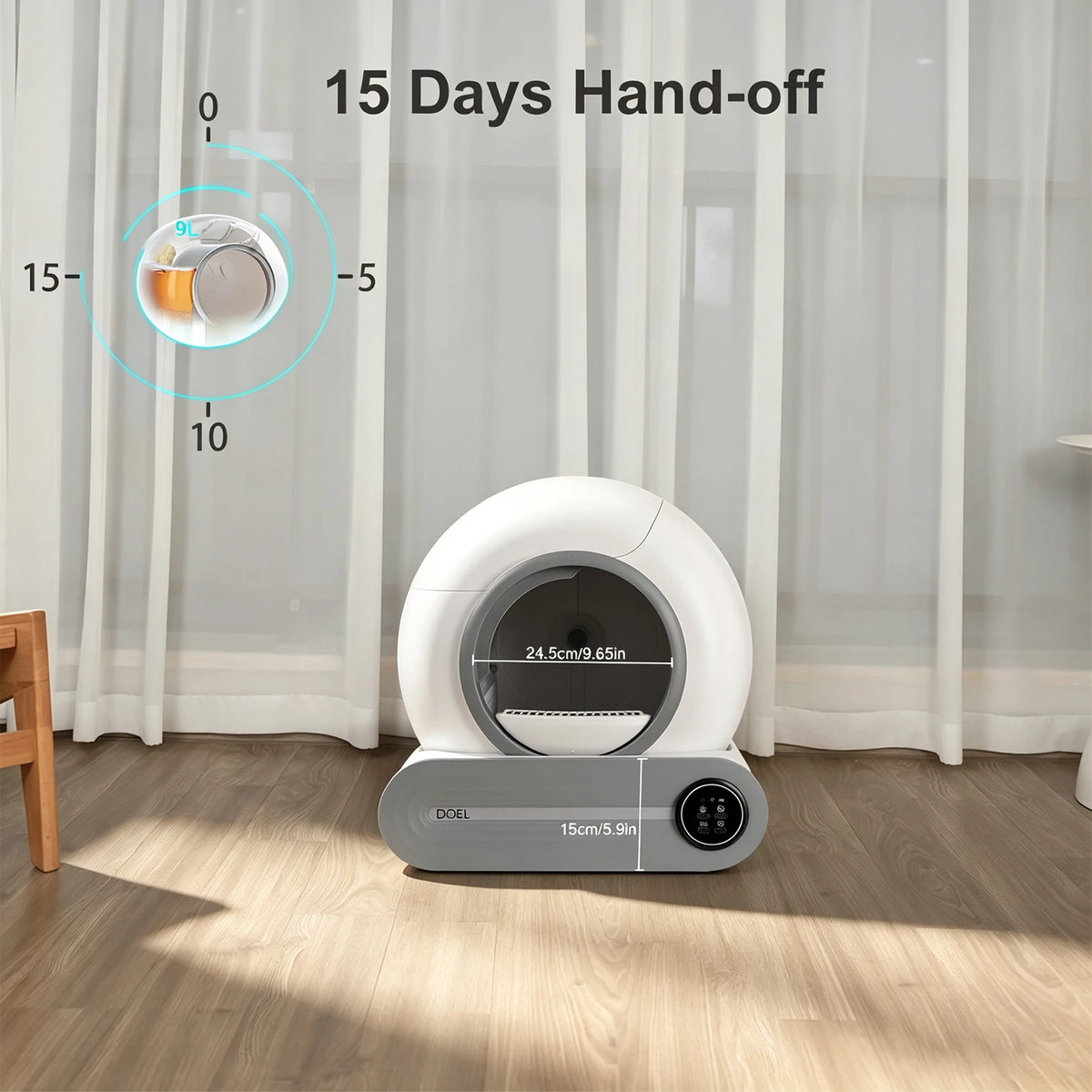 Doel Automatic Smart Self Cleaning Litter Box For Cats