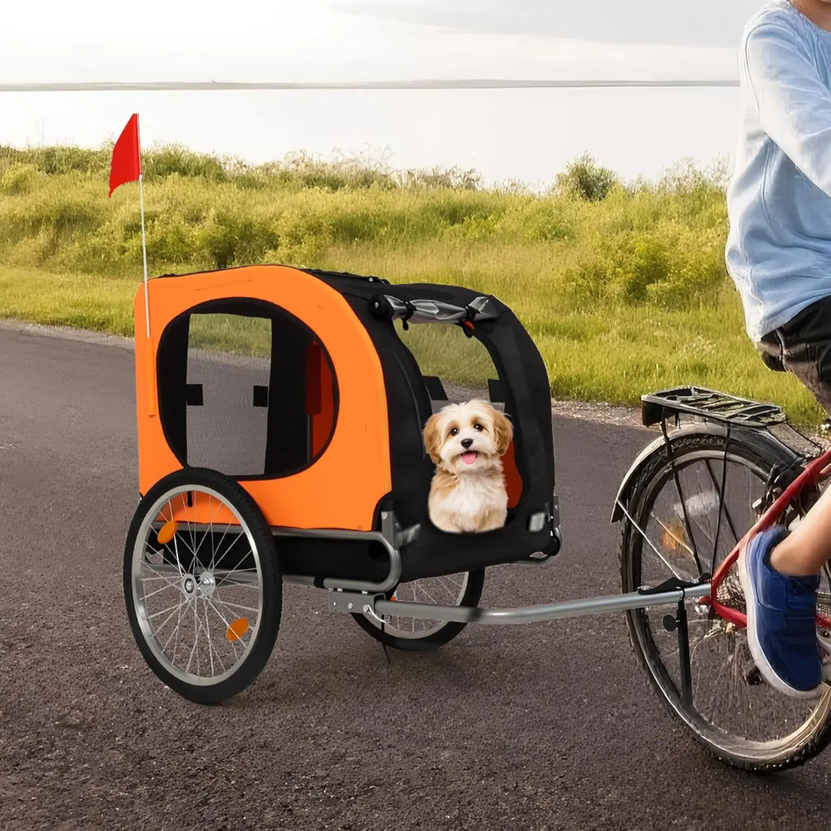 Twister.Ck Premium Foldable Dog Bike Trailer With Quick Release Wheels