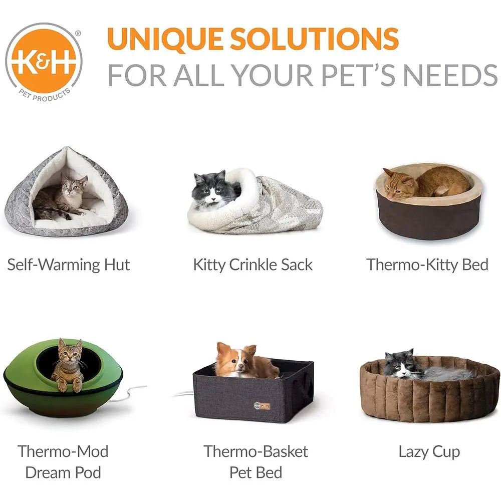 Handwoven Knitted Round Polyester Pet Cozy Soft Cat Sleeping Cushion