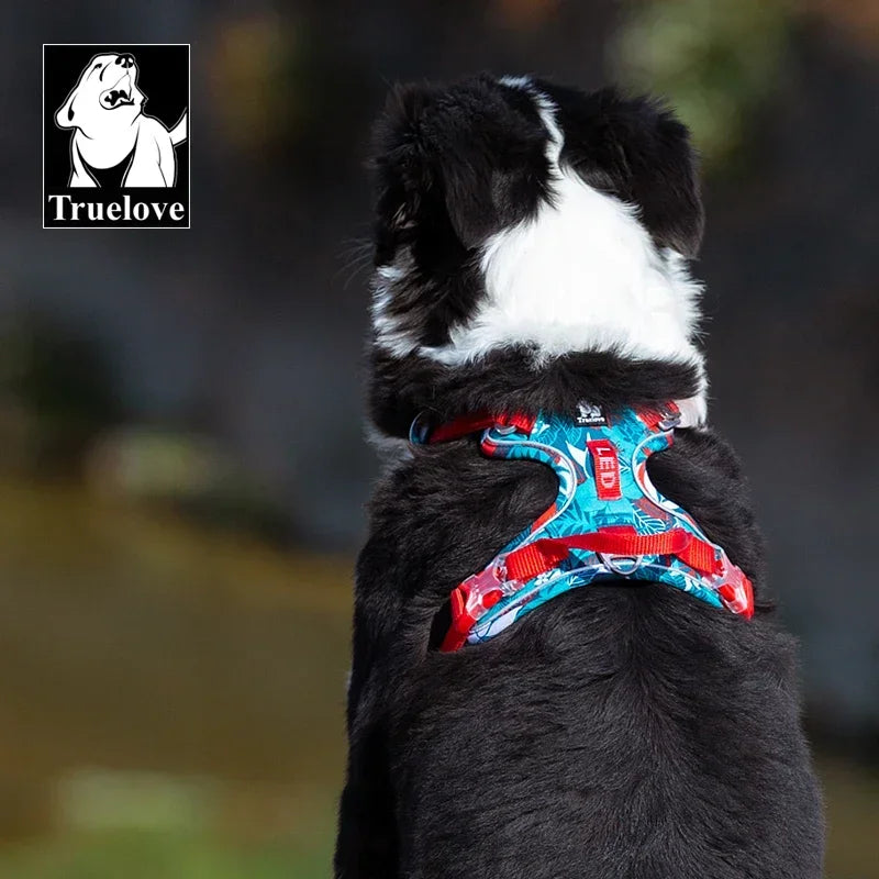 TrueLove Reflective Nylon Dog Harness With Quick Release Buckle