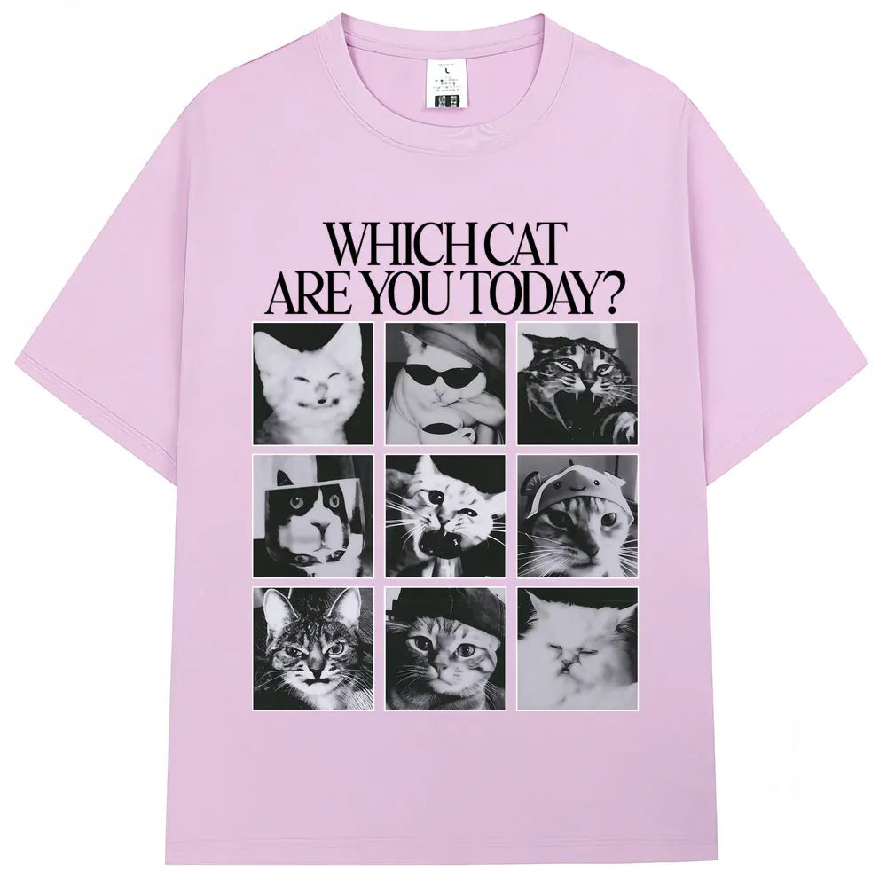 Funny Cat Meme Graphic T Shirt For Casual Everyday Wear