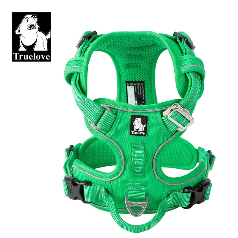 TrueLove Reflective Nylon Dog Harness With Quick Release Buckle