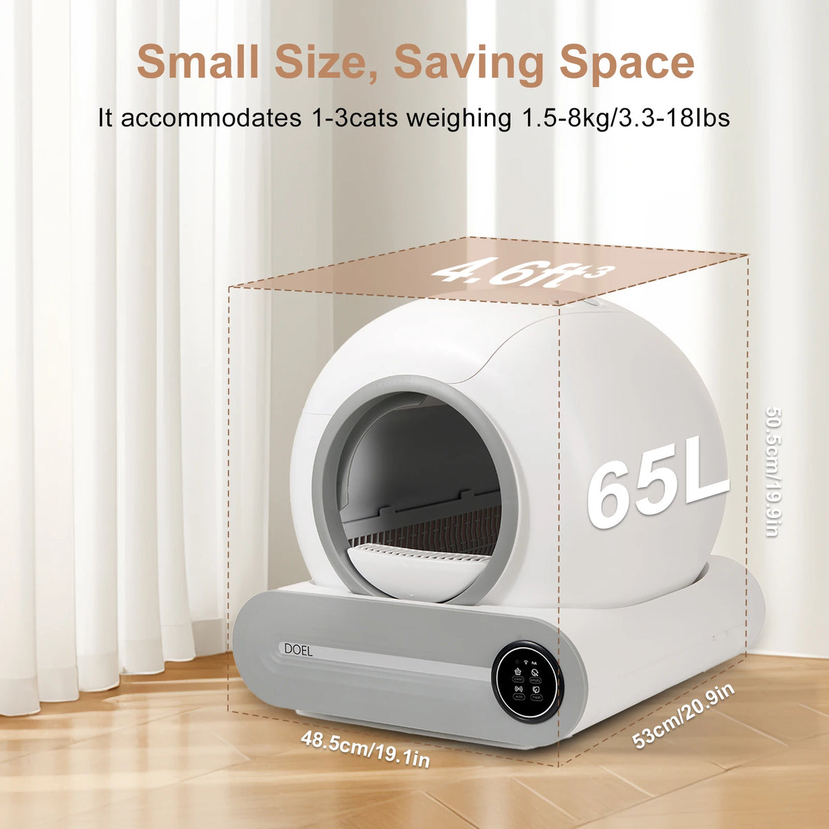 Doel Automatic Smart Self Cleaning Litter Box For Cats