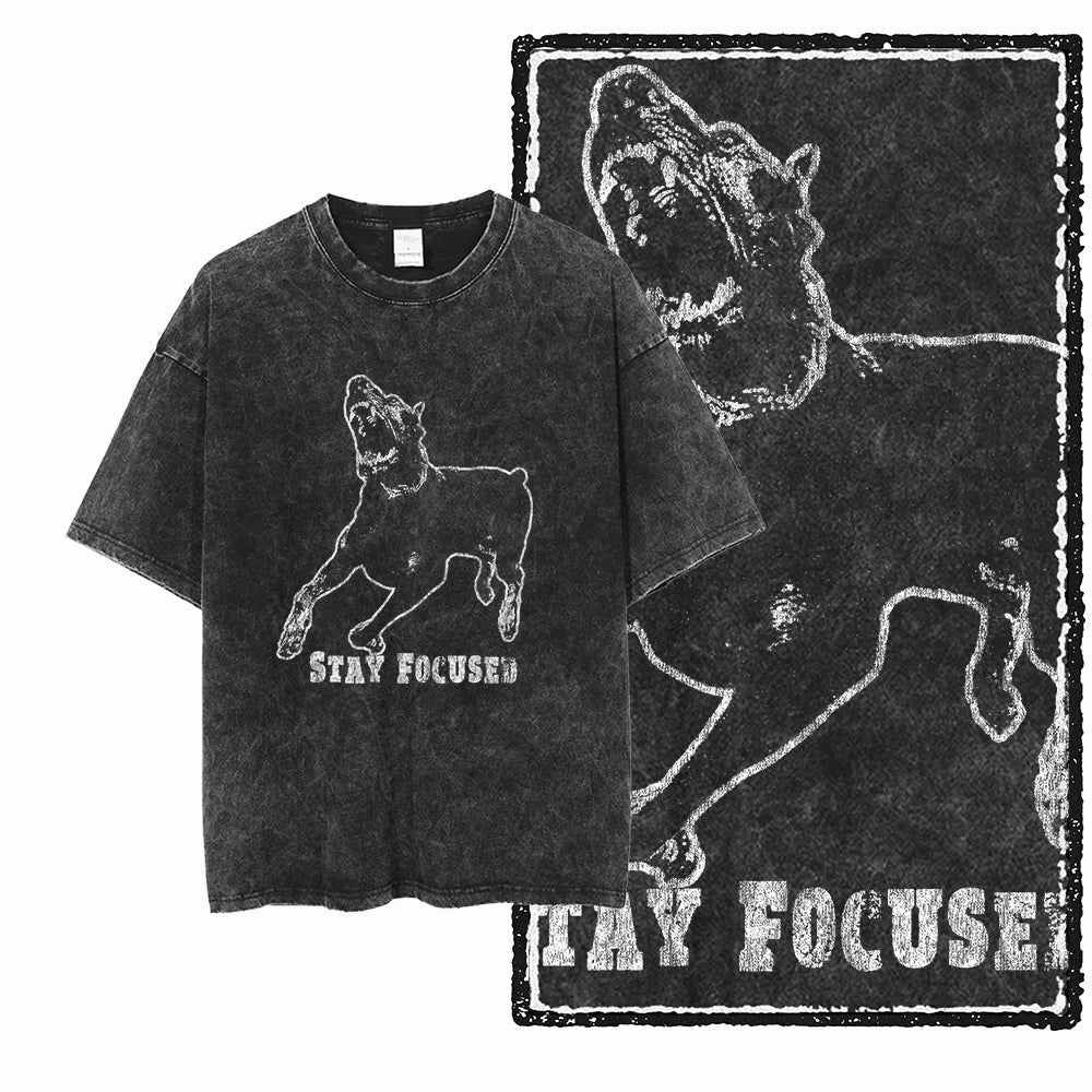The Coolmind Doberman Graphic Printed Cotton Unisex Streetwear T Shirt