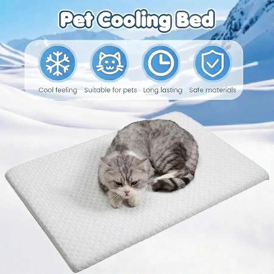 Comfortable Cooling Cat Bed With Thick Padding And Breathable Cotton