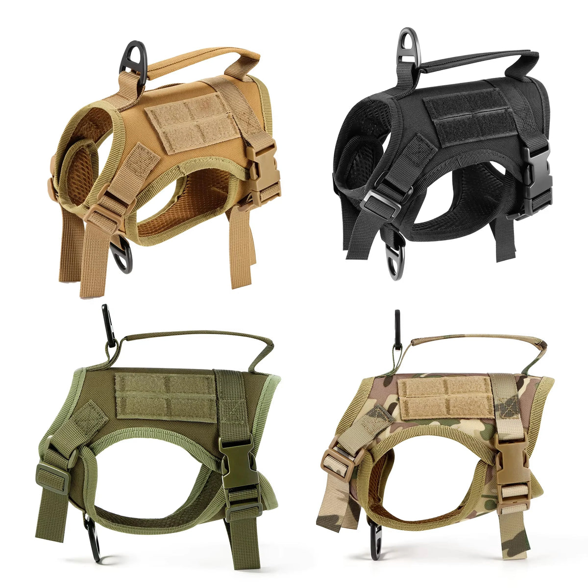 Tactical Cat Harness With Adjustable Escape Proof Mesh And Leash