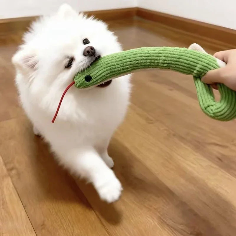 Interactive Plush Snake Toy For Dogs And Cats Indoor Play