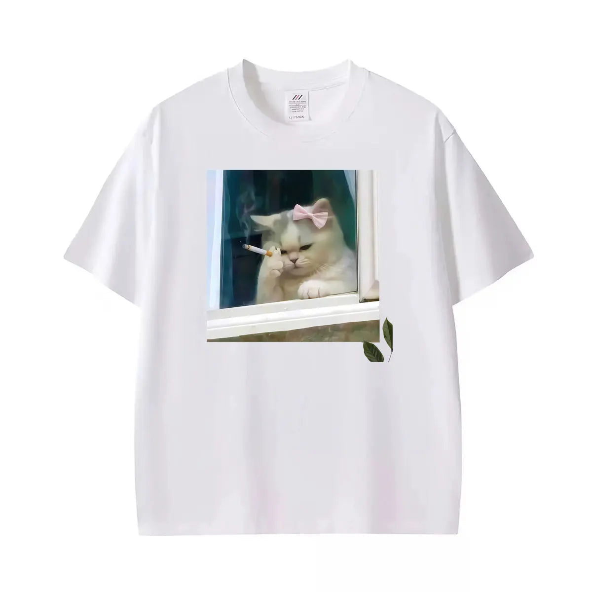 Funny Stressed Persian Cat Meme T Shirt With Coquette Humor