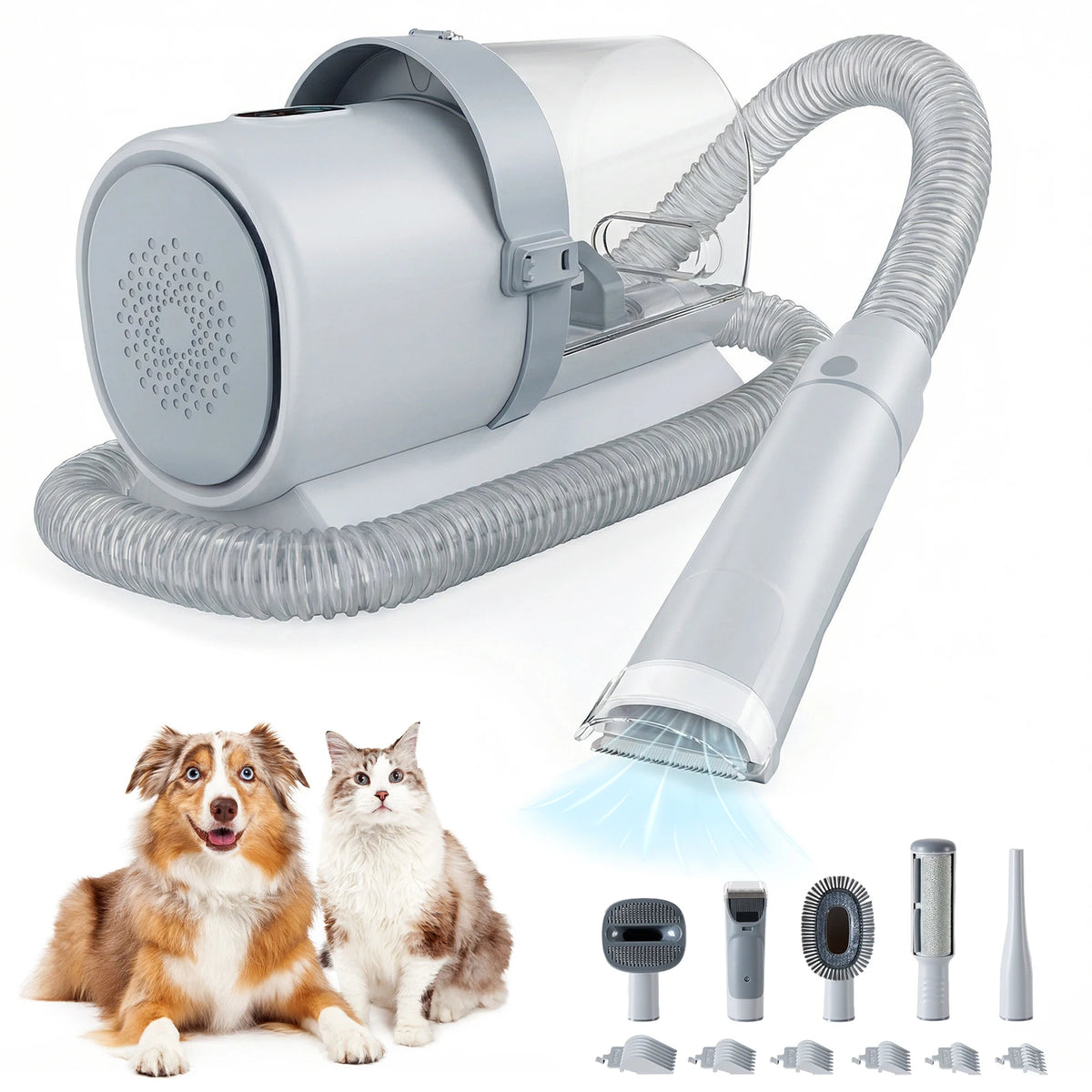 JHK Professional Pet Grooming Vacuum Kit With Low Noise Clippers