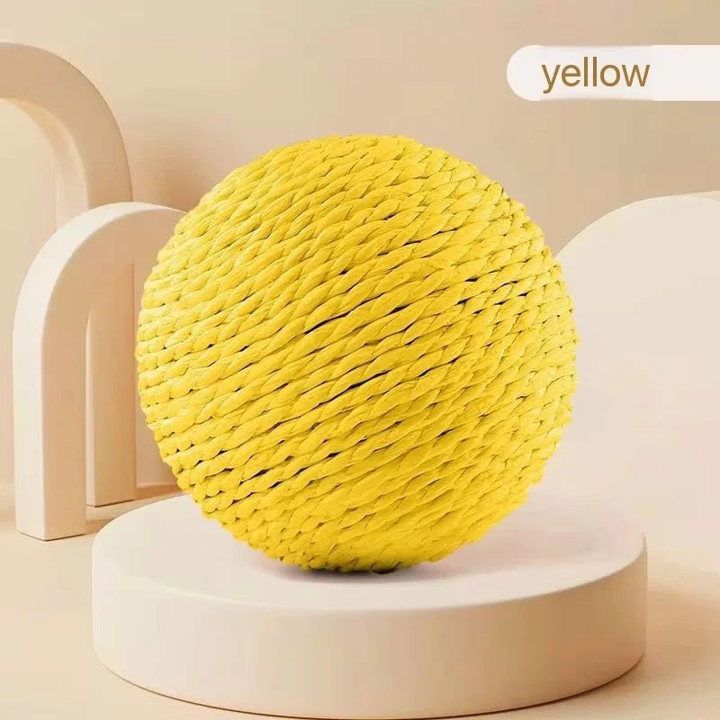 Interactive Sisal Cat Ball Toy for Scratching and Teeth Cleaning
