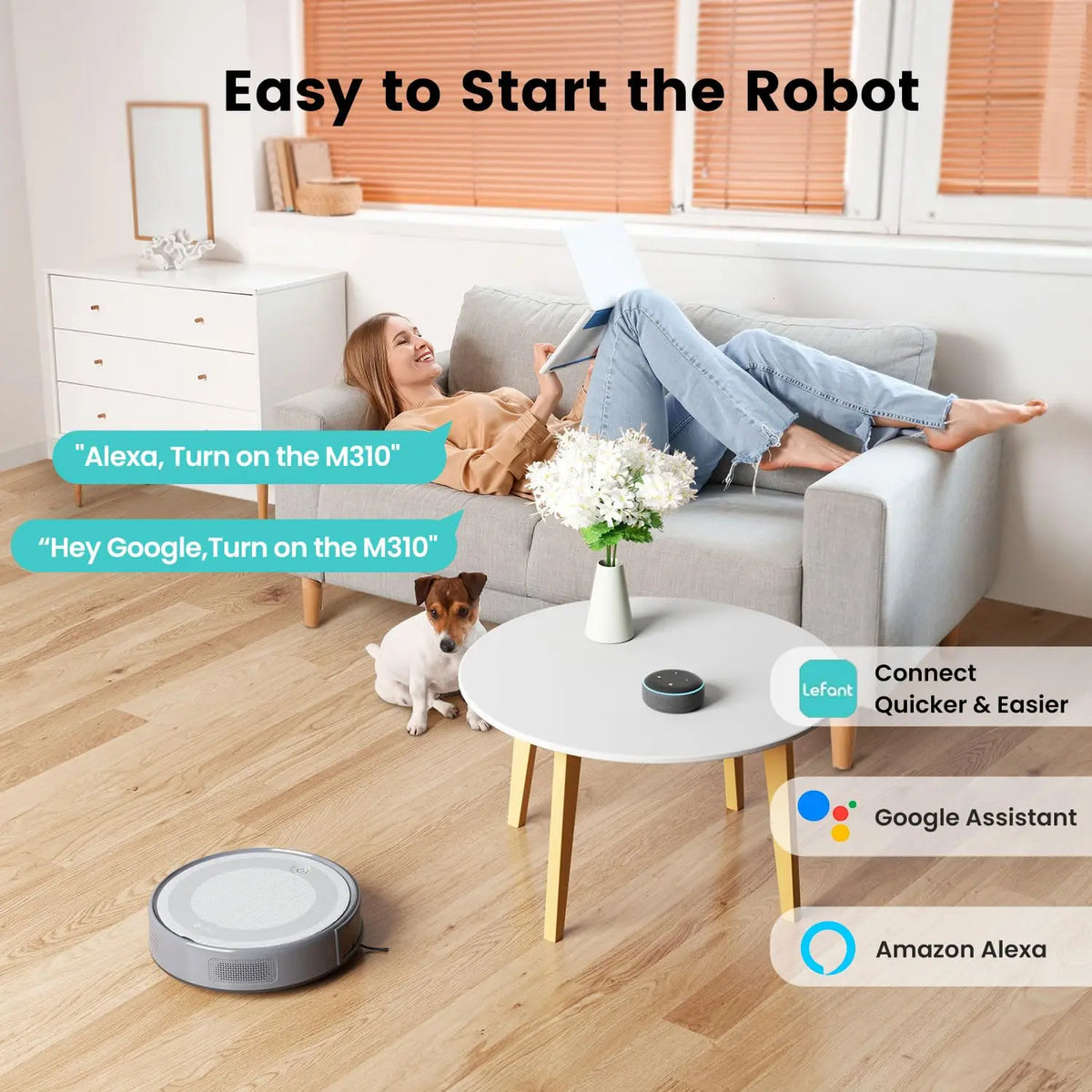 Lefant M310 Robot Vacuum Cleaner With Smart App Voice Control