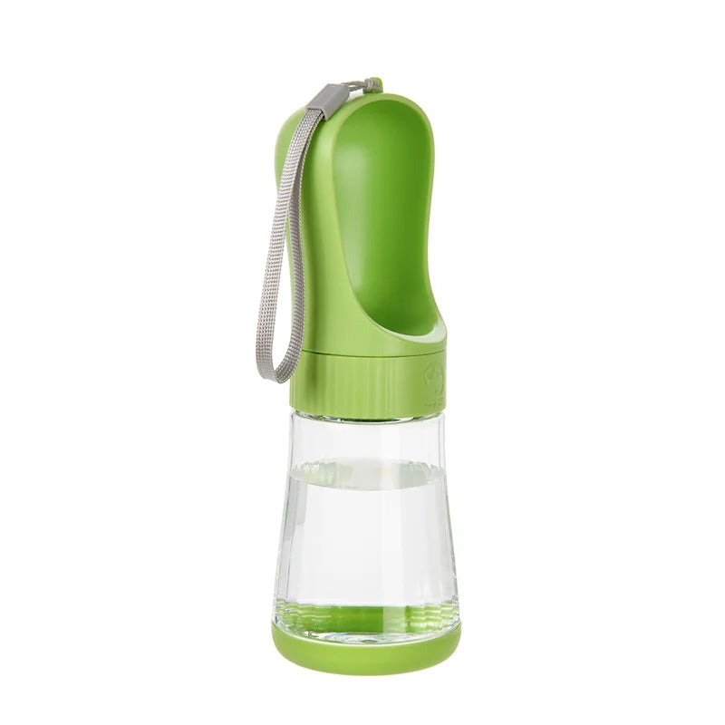 Portable Pet Travel Water Bottle With Integrated Food Container