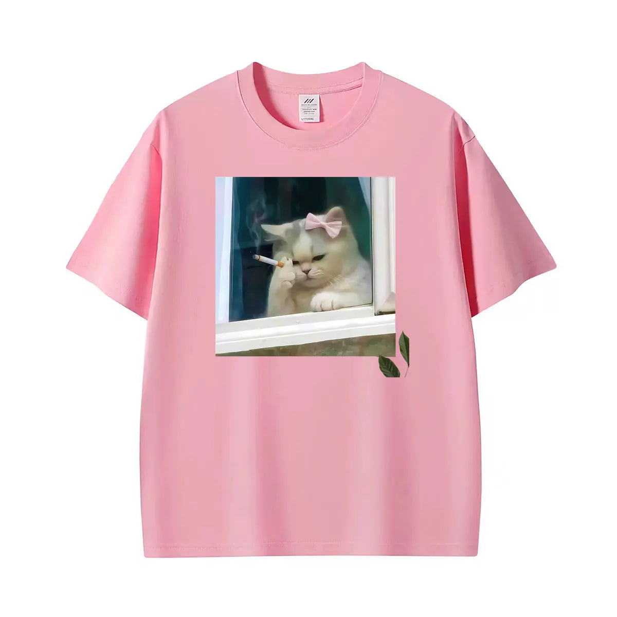 Funny Stressed Persian Cat Meme T Shirt With Coquette Humor