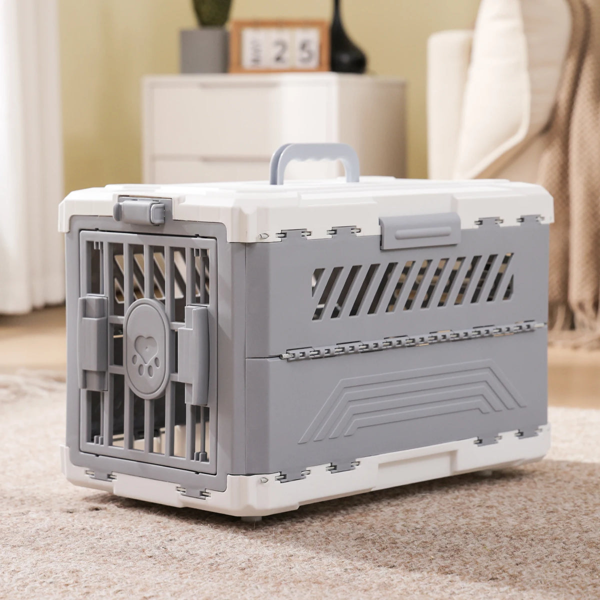 PAWZ Road Foldable Pet Travel Carrier With Secure Locking Door
