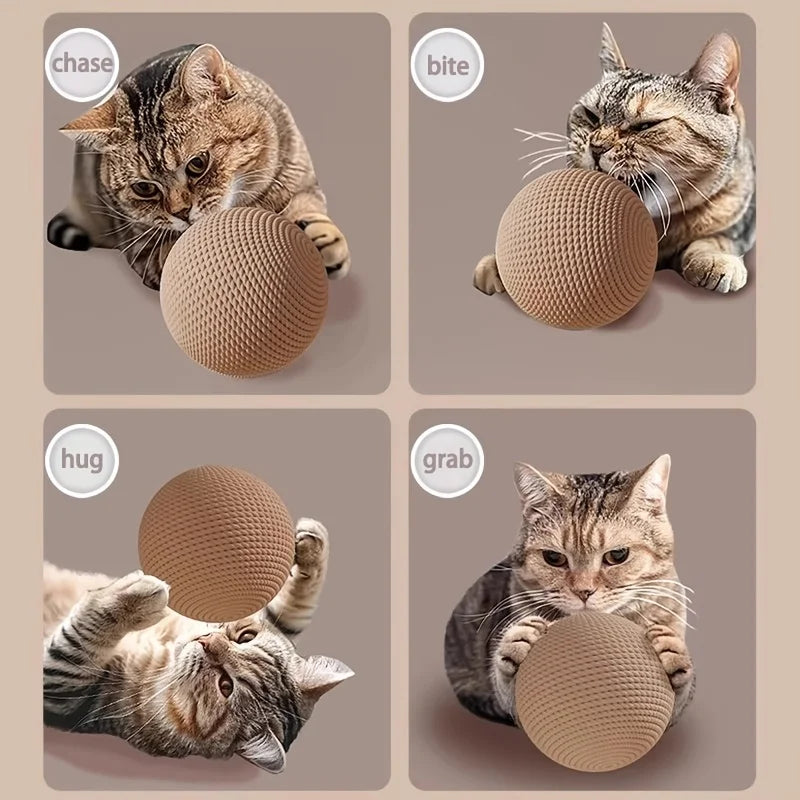 Interactive Sisal Cat Ball Toy for Scratching and Teeth Cleaning