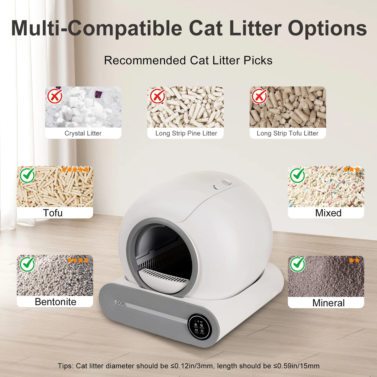 Doel Automatic Smart Self Cleaning Litter Box For Cats