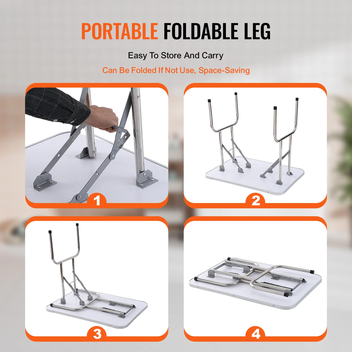 SucceBuy Foldable Pet Grooming Table With Clamp And Loop